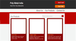 Desktop Screenshot of polymetalindia.com